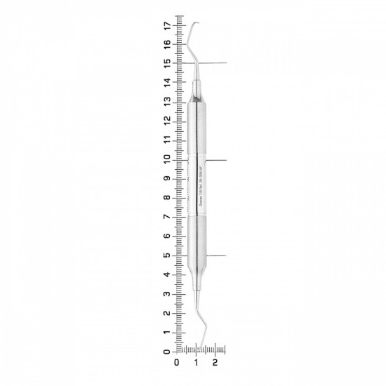 Кюрета парадонтологическая Gracey MF, форма 7/8, ручка DELUX, 10 мм, экстра легкая