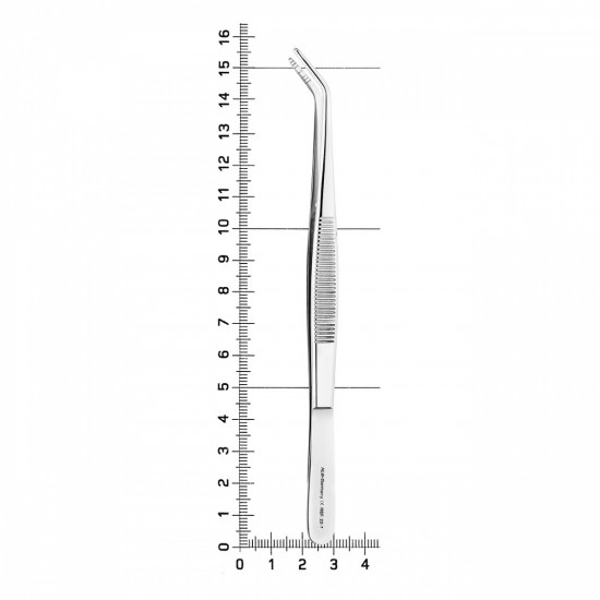 Пинцет Goldman-Fox, правый, крысиный зуб, 150 мм