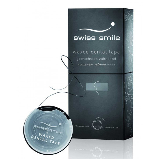 Зубная лента Swiss Smile вощеная, Базель (Basel)