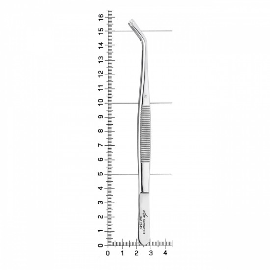 Пинцет шовный угловой, 150 мм