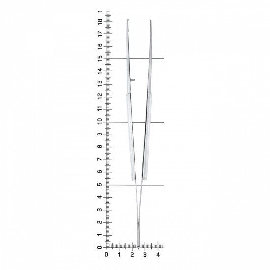 Пинцет микрохирургический прямой, 180 мм
