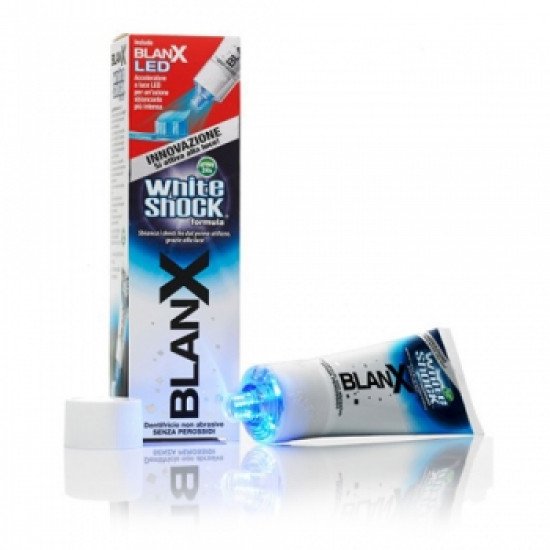 Зубная паста BlanX White Shock + LED, 50 мл.