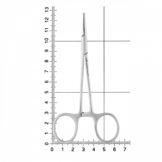 Зажим хирургический Kocherklemme изогнутый с зубчиками, 12,5 см