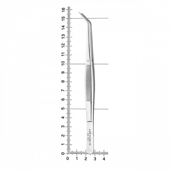 Пинцет стоматологический изогнутый College, 150 мм