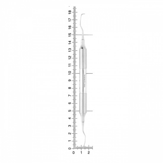 Кюрета парадонтологическая Gracey, форма 11/12, ручка DELUXE, диаметр 10 мм