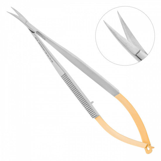 Ножницы хирургические изогнутые Castroviejo TC, 140 см