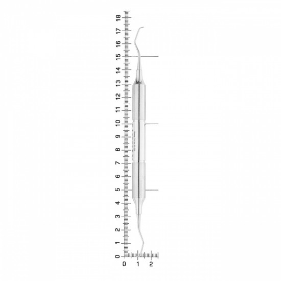Кюрета парадонтологическая Gracey, форма 7/8, ручка DELUXE, диаметр 10 мм