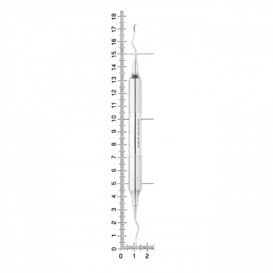 Кюрета парадонтологическая Gracey, форма 13/14, ручка DELUXE, диаметр 10 мм, экстра легкая