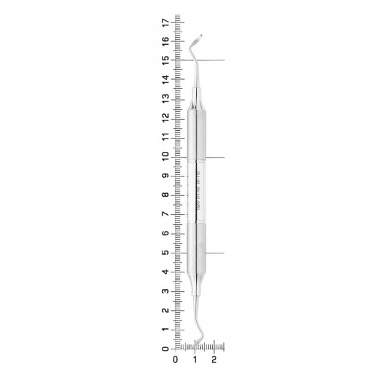 Скейлер парадонтологический, форма T2/3, ручка DELUXE, диаметр 10 мм