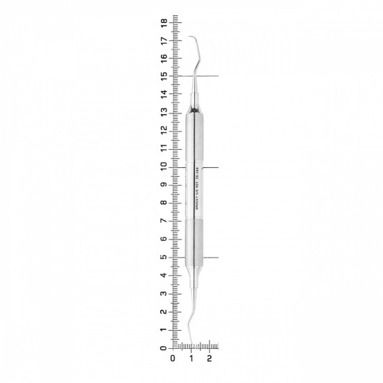 Кюрета парадонтологическая Gracey, форма 5/6, ручка DELUXE, диаметр 10 мм