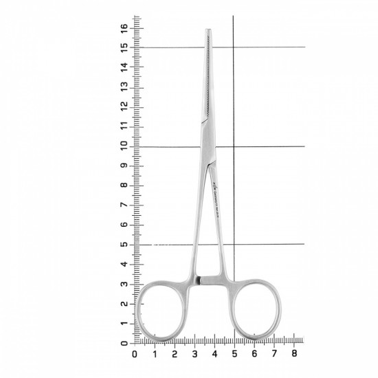 Зажим хирургический с зубчиками изогнутый Kocherklemme, 15 см